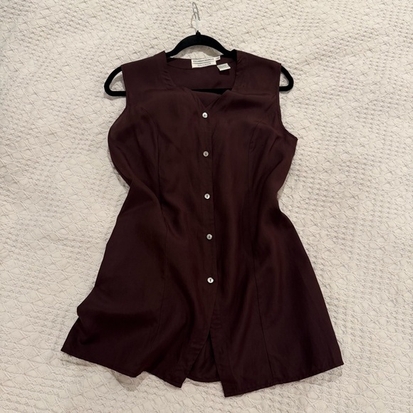 Club Monaco Tops - Club Monaco Silk Burgundy Top
